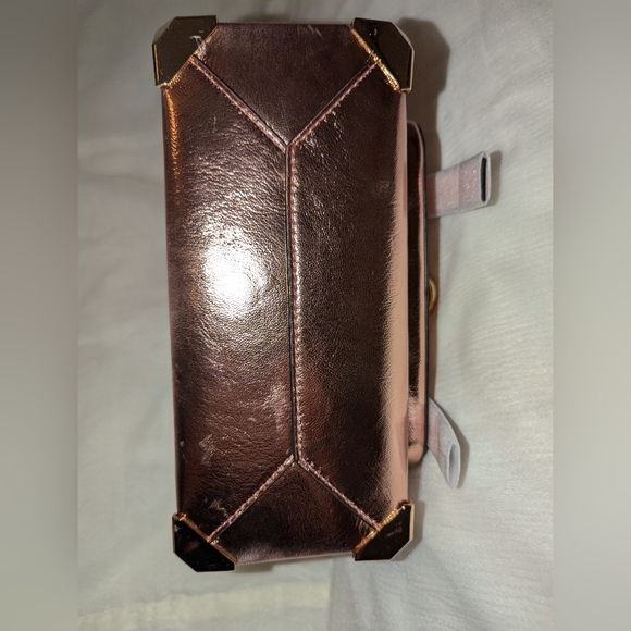 Michael Kors Manhattan Medium School Satchel Crossbody Primrose Rose Gold NWT - Picture 5 of 10